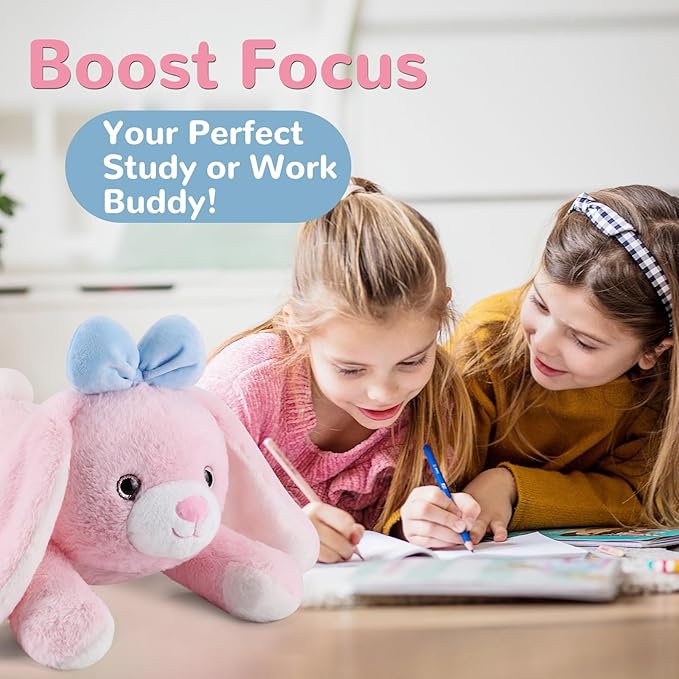 Bunny Weighted Stuffed Animals - 22 Inch 4.5 Pounds Weighted Plushies Rabbit - Big Plush Bunny Stuffed Animals Pillow - Cute Plush Toys Gifts for Kids & Adults