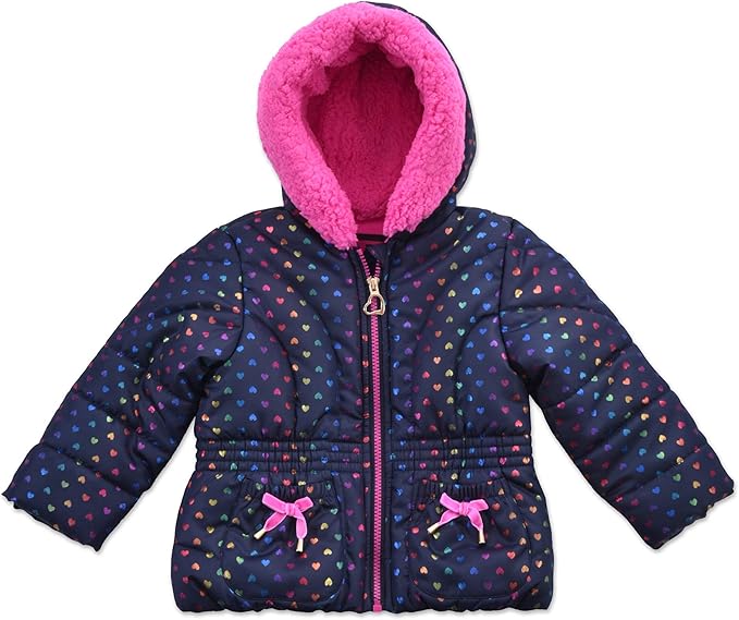 Arctic Quest Little Girls Bib Snow Pants and Ski Jacket Water-Resistant Snowsuit For Kids Winter Jacket For Girls