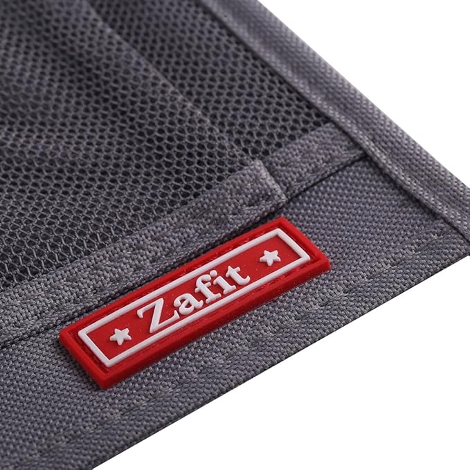 Bedside Storage Organizer - 6 Pockets, Table Cabinet Caddy for Remotes, Phone, Glasses (Grey)