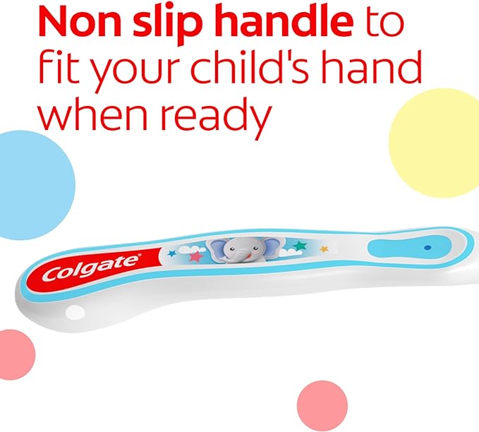 Colgate My First Baby and Toddler Toothbrush, Extra Soft Toothbrush, 6 Count