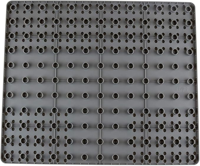 Strictly Briks Compatible with Lego Building Blocks Road Plates 3-Way Intersection 13.75" x 16.25", Kids Building Brick Baseplates for City Road, Street, Race Track, Towns, Classic Size