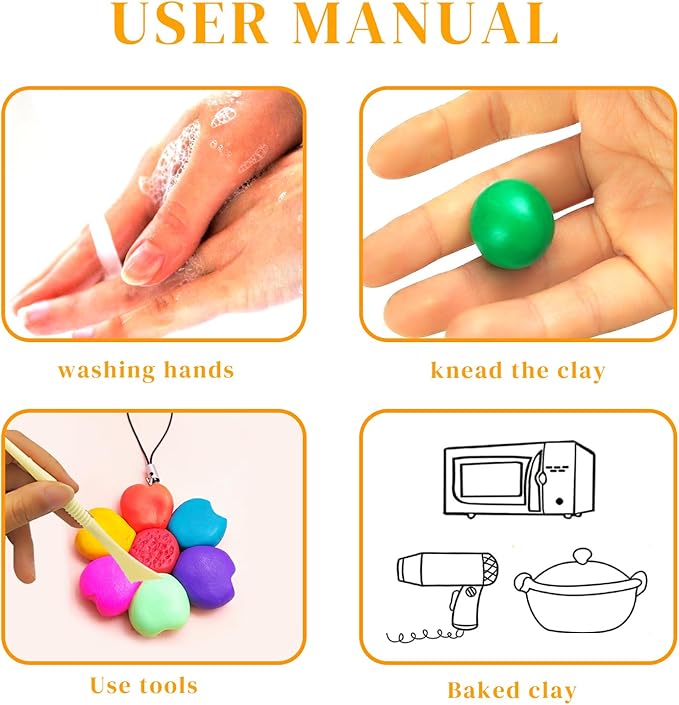 Artecho Polymer Clay, 82 Colors Modeling Clay for Kids, Christmas Earring Making Kit with Sculping Tools, Sculpey Clay Kit for Christmas Gifts