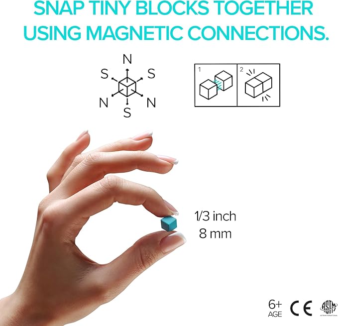 PIXIO Flags - Magnetic Building Blocks for Kids Over 6 Years, Pixel Art, STEM Magnet Toys for Kids Ages 8-12, Portable Magnetic Blocks for Creativity - 162 pcs