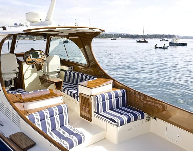 FoamRush 8" x 26" x 26" Water-Resistant Dry Fast Outdoor Upholstery Foam Sheet for Outdoor & Marine Furniture (Chair Cushion Foam for Patio Furniture, Boat Seat Cushion Replacement)