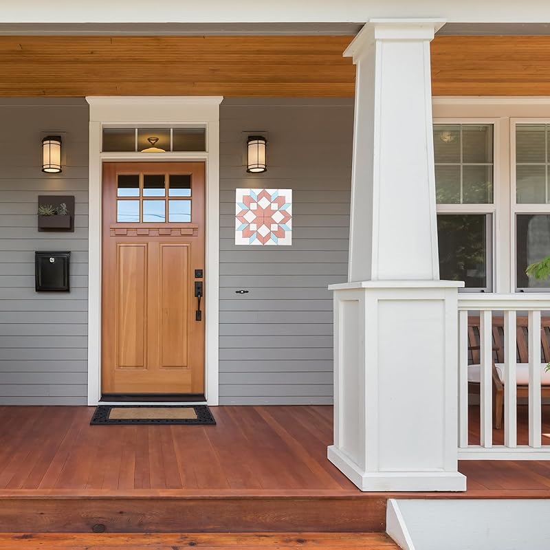 Large Unfinished Barn Quilt Kit Square Wooden Sign to Paint, Country Decor Wall Art Quilts Block Painting Kits (15 inches, Slip Knot) AVTRBoutique