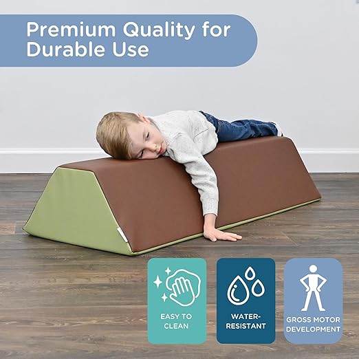 Children's Factory Soft Balance Beam, Firm Foam Walking Beam, Build Coordination and Gross Motor Skills, Woodland