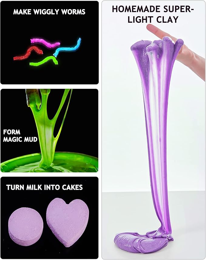 Japace Science Kits for Girls Age 4-5-6-7-8, Christmas Birthday Gifts Ideas, 75+ Cool Chemistry Experiments, Learning & Education Toys for Kids 4-8