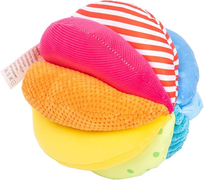 Adena Montessori Play Kit for 5-6 Months Baby,8 in 1 Learning Educational Toys for Toddler,Include Rainbow Spining Drum,Mirror Puzzle,Baby Tissue Box and More,Christmas Birthday Gift for Boys Girl