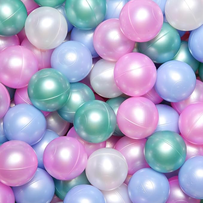GOGOSO Ball Pit Balls for Toddles, Kids Plastic Balls for BallPit, Pool, Baby Party Accessories, Birthday Decoration 50 100 200 500 1000