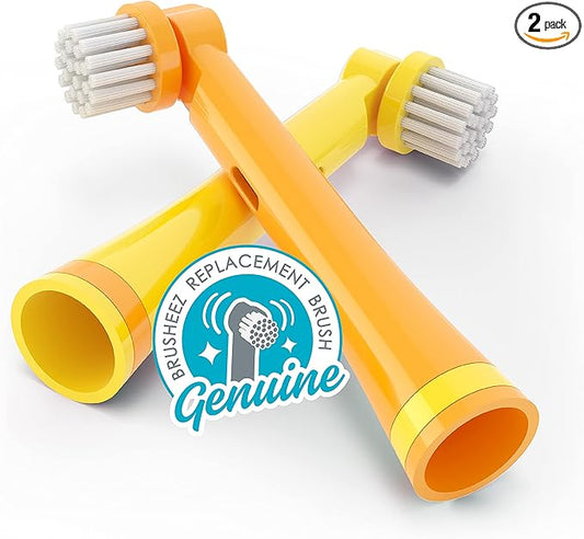 Brusheez Electronic Toothbrush Replacement Brush Heads 2 Pack (Jovie The Giraffe)