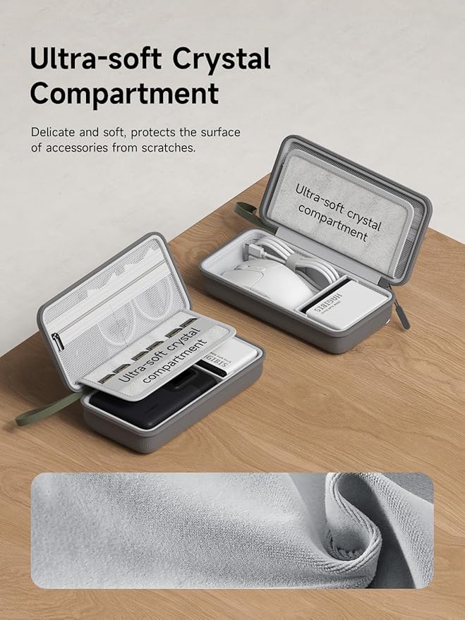 Hagibis Electronics Organizer Travel Case Cable Organizer Bag Pouch Portable Waterproof Carry Case for Cable, Charger,Power Bank, SD Card, Mouse, USB Flash Disk (DPB02 Green)