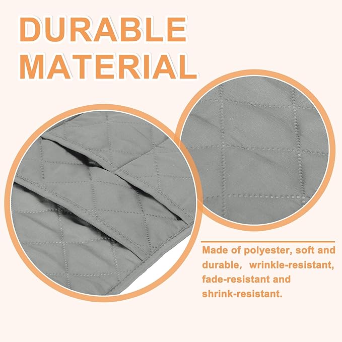 uxcell Couch Sofa Armrest Organizer Non-Slip Chair Arm Recliner Remote Control Organizer with 6 Pockets for Books, Magazines, Tablet, Phone, Plaid Gray