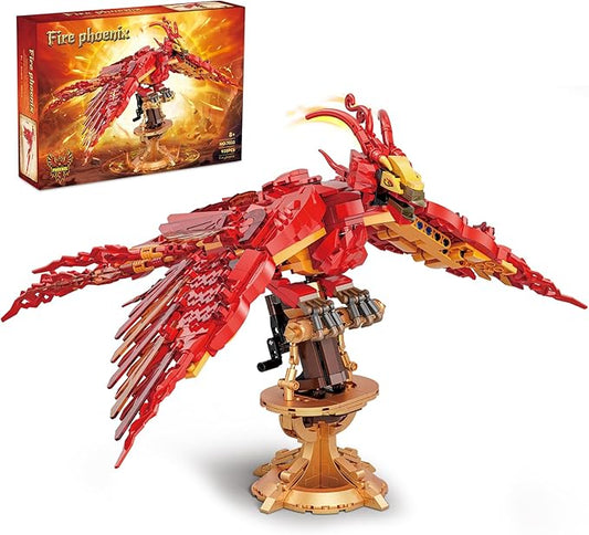 YEECHAO Harry Fire Phoenix Building Set, Magic Potter Phoenix Collection Model for Adults, Compatible with Lego Bird, Ideas HP Building Toy Gift for Kids Boys and Girls Ages 6+ (938 PCS)