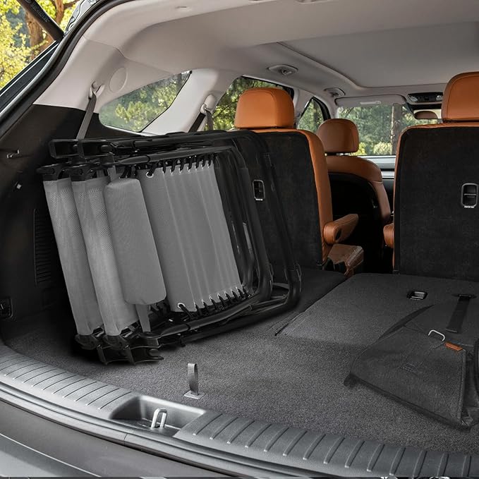 Athena Collection Zero Gravity Outdoor Lounge Chair Set of 2 with Canopy Shade, 25" Width Pool Lounge Lawn Chairs Reclining with Cup Holder, Outdoor Chaise for Beach Patio Outside, Grey