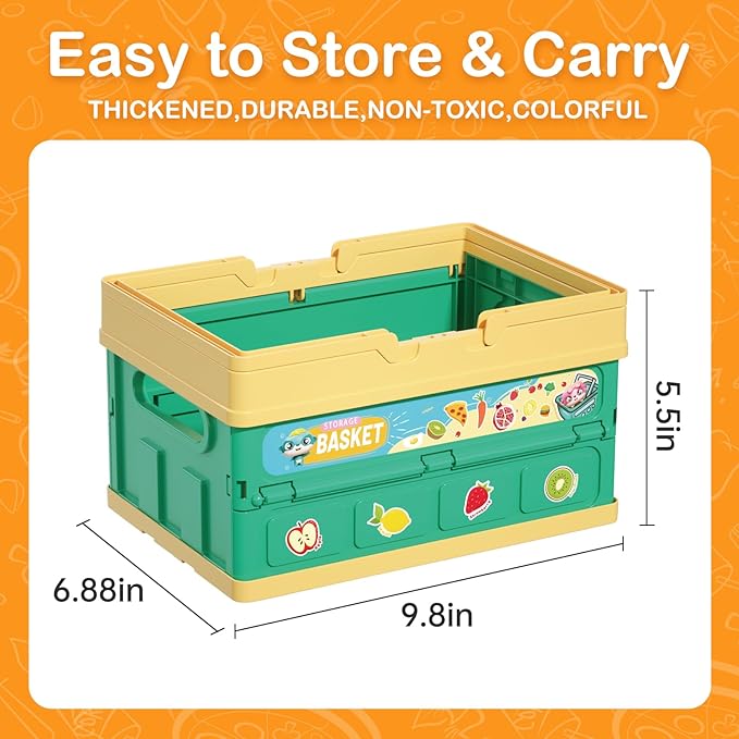 80Pcs Kitchen Playset, Toddler Pretend Cooking with Pots, Pans, Cookware, Food, Picnic Blanket, Fruits, Veges, Shopping Storage Basket, Dessert , Learning Gift for Girls Boys (Turquoise)