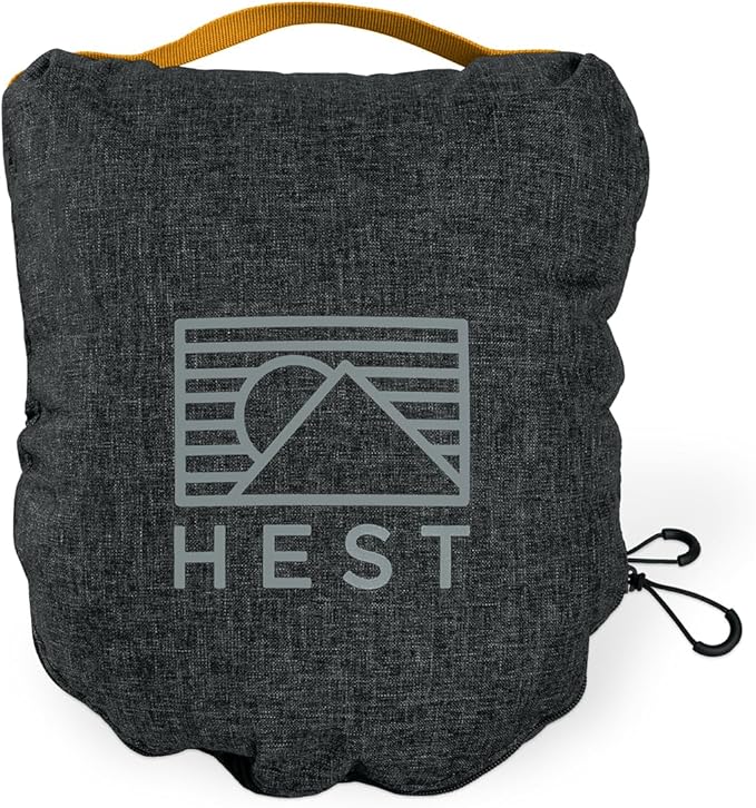 HEST Camping Pillow - Temperature Resilient, Memory Foam, Packable Travel Pillow
