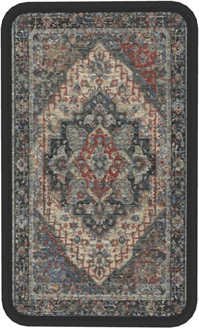 DORKEIXIA Boho Style Aztec Auto Center Console Armrest Pad Universal Car Center Console Cover Seat Box Cover for Sedan, Van, SUV, Truck Car Accessorie