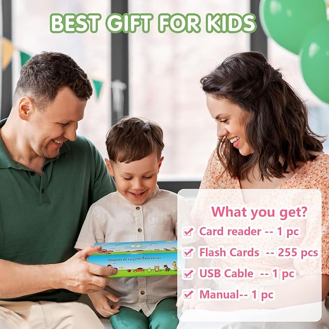 Talking Flash Cards for Toddler 510 Sight Words Early Educational Montessori Toys, Autism Sensory Toys Speech Therapy Toys for Boys Girls Gift Preschool Learning Resource (Pink_255 Cards)