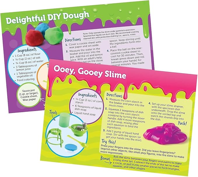 Learning Resources Yuckology Slime Science Set,Early Science Skills, DIY Slime, STEM Skills, Measurement, Color Mixing, Ages 4+