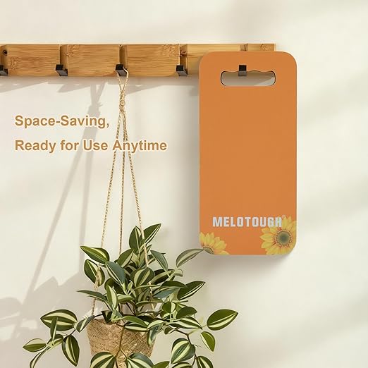 MELOTOUGH Garden Kneeling Pad, 1" Thick Soft NBR Foam Kneeling Pads for Gardening, Cleaning, Work - Lightweight & Comfortable, 15.75"x7.2" (Sunflower)