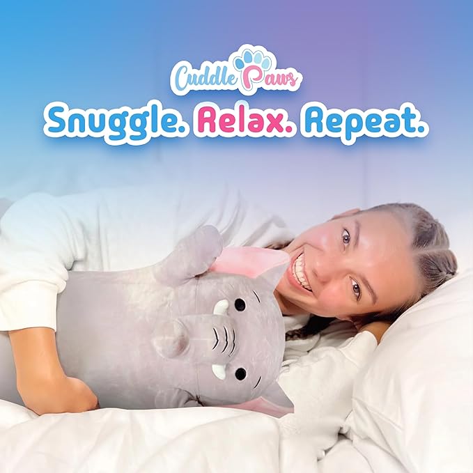 Elephant Plush Body Pillow for Kids | Long Stuffed Animal Cuddle Pillow | Soft Hugging Toy | Plushie Gift for Girls & Boys | Long Plush Body Pillow for Sleep & Comfort | Medium, 35 Inches