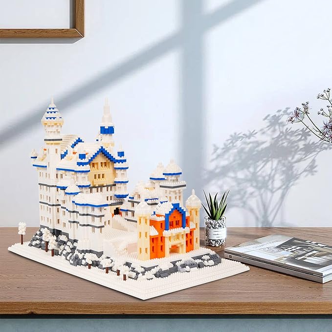 Building Block Set, Famous World Architecture Model Micro Building Blocks Neuschwanstein Castle Creative Building Blocks 4200 PCS