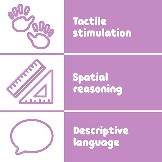 SPARK & WOW Elephant Activity Wall Panel - Ages 18m+ - Montessori Sensory Wall Toy - 3 Activities - Busy Board - Toddler Room Décor