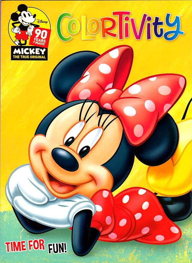 Classic Disney Disney Mickey and Minnie Mouse Activity Coloring Books Bundle with Stickers for Kids