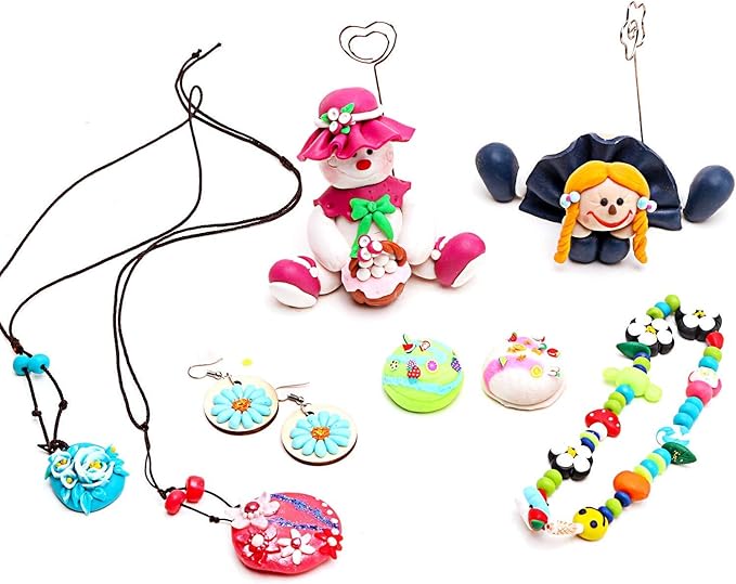 ifergoo Polymer Clay, Modeling Clay for Kids DIY Starter Kits, Oven Baked Model Clay, Non-Toxic, Non-Sticky, with Sculpting Tools, Ideal Gift for Children and Artists