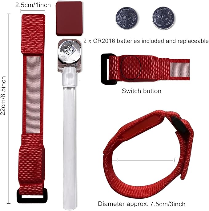 8pcs LED Light Up Bracelets Glow Flashing Wristbands Glow in The Dark Party Supplies for Wedding, Raves, Concert, Camping,Sporting Events, Party