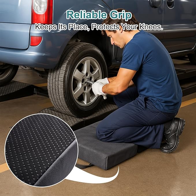 i frmmy Extra Thick Memory Foam Kneeling Cushion Pad- Garden Kneeler for Gardening, Bath Kneeler for Baby Bath, Knee Mat for Work, Extra Large 22x12 Inch, Thick 2.9 Inch (Dark Gray)