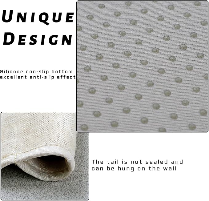 NB Sofa Armrest Organize remote holder bedside caddy organizer with 5 pockets，non-slip couch remote control holder couch armchair caddy accessories (Beige, 35''x18'')