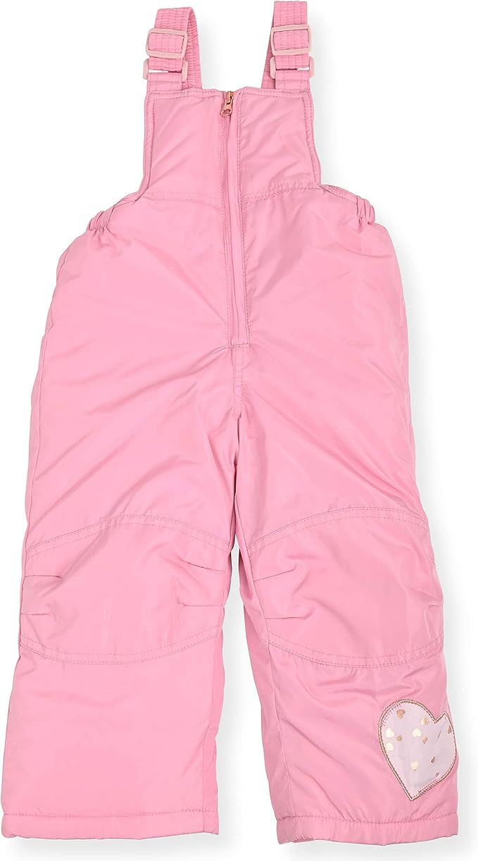 Arctic Quest Little Girls Bib Snow Pants and Ski Jacket Water-Resistant Snowsuit For Kids Winter Jacket For Girls