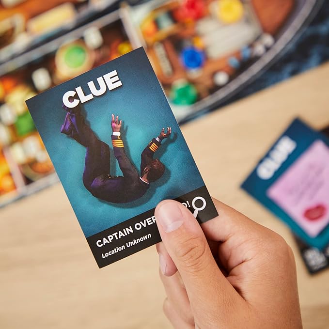 Clue Board Game Sabotage on The High Seas, Escape Room Game, Murder Mystery Games, Cooperative Family Board Game, 1-6 Players, 10+