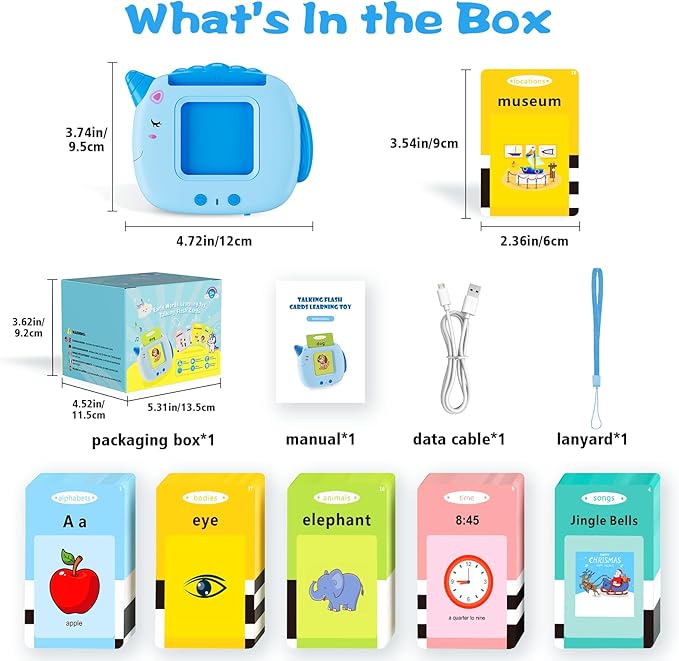 Talking Flash Cards Toddlers Toys: Learning Toys for Kids 2-3, Speech Therapy Pocket Speech Toy for Age 2-6, Autism Educational Montessori Toy with 420 Sight Words