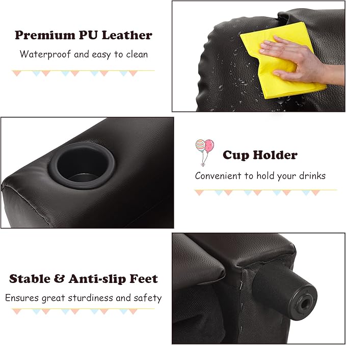 Charles Kids Recliner Chair, Coffee