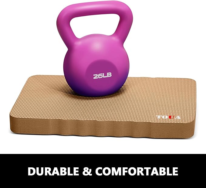 Kneeling Pad Thick Extra Large High Density Foam Comfort Kneeling Pad for Work Gardening Yoga Exercise Garden Knee Pad 2 Pack Beige