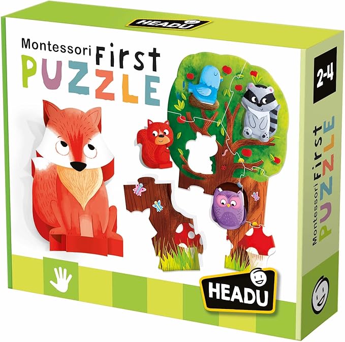 HEADU Montessori First Puzzle The Forest, Educational Toys for Boys and Girls Ages 2-99 Years Old, Toddler Learning Toys, Teacher Homeschool Supplies, Birthday