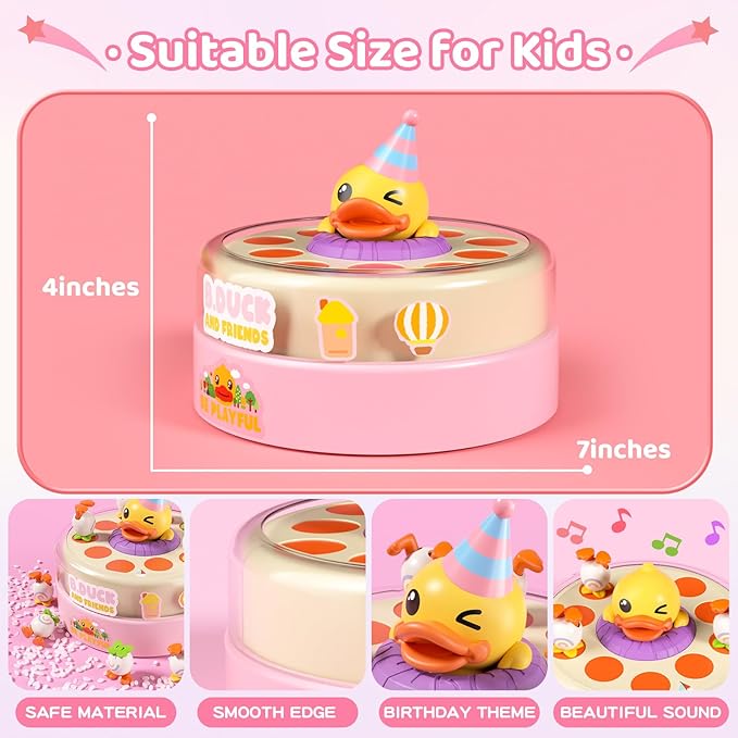 B.Duck Games for Kids Age 4-6, Catch and Bounce Duck Board Games for Kids 3-5,Family Toddlers Games Birthday Gifts for 5-7 Girls, Christmas Birthday Gifts for Toddlers 4-8