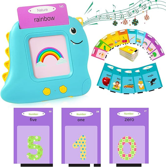 510 Words Pocket Speech Talking Flash Cards - Montessori Speech Buddy Early Learning Speech Buddy Flashcards for Toddlers, Audible Educational Device Speech Therapy Materials Development Sensory Toys