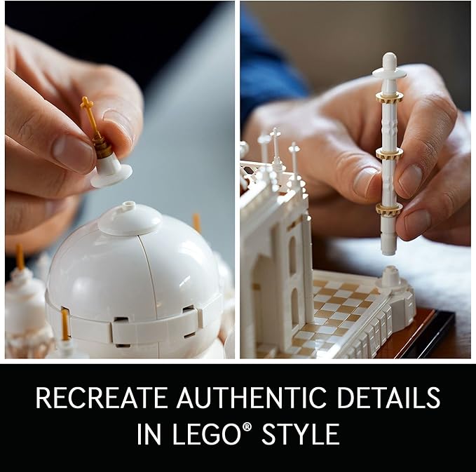 LEGO Architecture Taj Mahal 21056 Building Set - Landmarks Collection, Display Model, Collectible Home Décor Gift Idea and Model Kits for Adults and Architects to Build