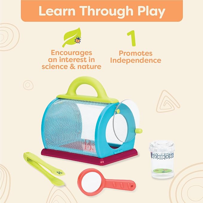 B. toys- Bug Bungalow- Bug Catching Kit- Sports & Outdoors- Insect Catching Set- Summer Toys- Educational & Developmental – 3 Years +