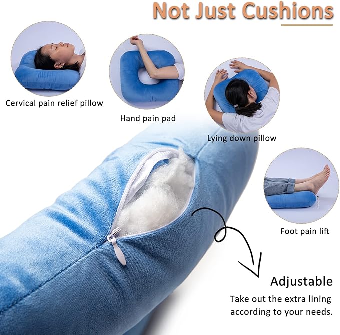 Donut Pillow for Tailbone Pain Relief, Wheelchair Cushion for Hemorrhoids and Bed Sores, Pregnancy, Donut Pillow Suitable for Office, Long Travel, Car and Home Sofa