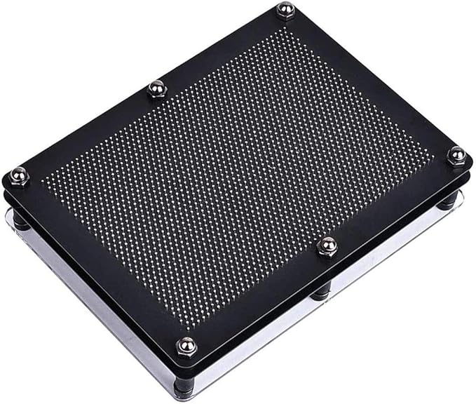 3D Metal Pin Art Toy 3D Art Sculpture Metal Pin Hand Face Model Office Decoration Desk Toy Challenge Senses Sculpture Pins Craft Toys for Kids and Adult