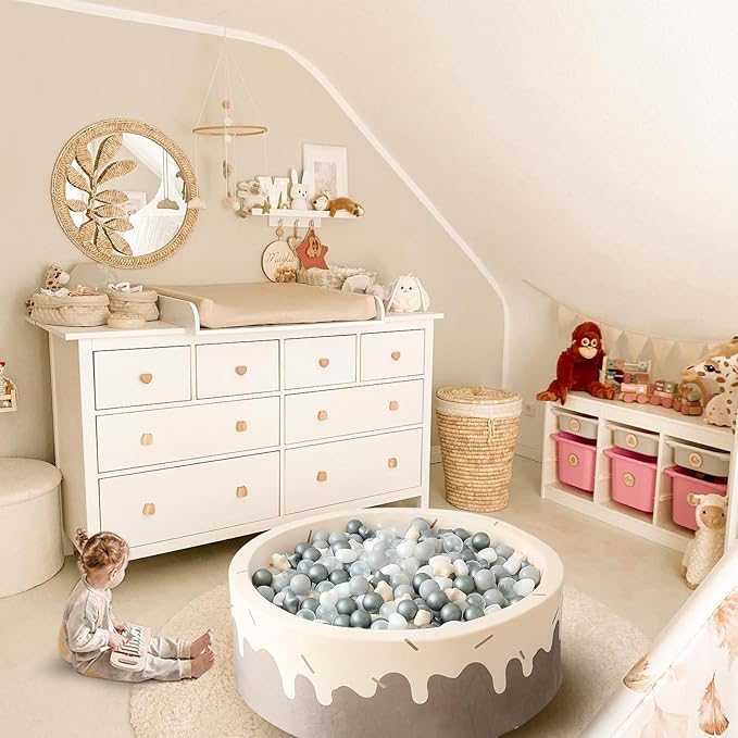 GOGOSO Ball Pit Balls,Plastics Balls for Ball Pit, Stars Hearts Shape for PastelBall for Toddlers Kids