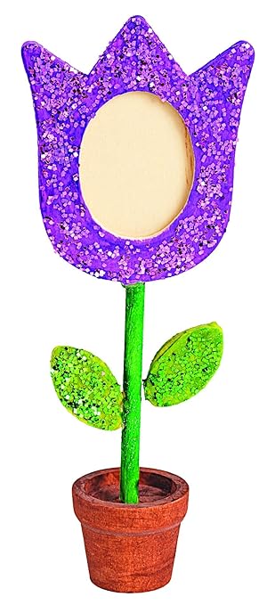Colorations Wooden Flower Pot Picture Frames, Great Craft Project for Kids, Create a Keepsake, 12 Frames, Ideal Mothers Day or Fathers Day Gift, Birthday or Holiday, Personalize & Individually Decorate