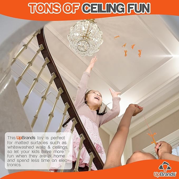 UpBrands 24 Pack ORANGE Super Stretchy Lizard Toys - Tangy Party Favors, Rubber Lizards for Kids, Small Classroom Prizes, Reptile & Newt Toy, Stress-Relief & Orange Celebrations