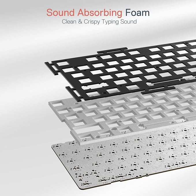 Redragon K668 RGB Gaming Keyboard, 108 Keys Wired Mechanical Keyboard w/Extra 4 Hotkeys, Sound Absorbing Foams, Upgraded Hot-swappable Socket, Mixed Color Keycaps x 2 Sets, Red Switch