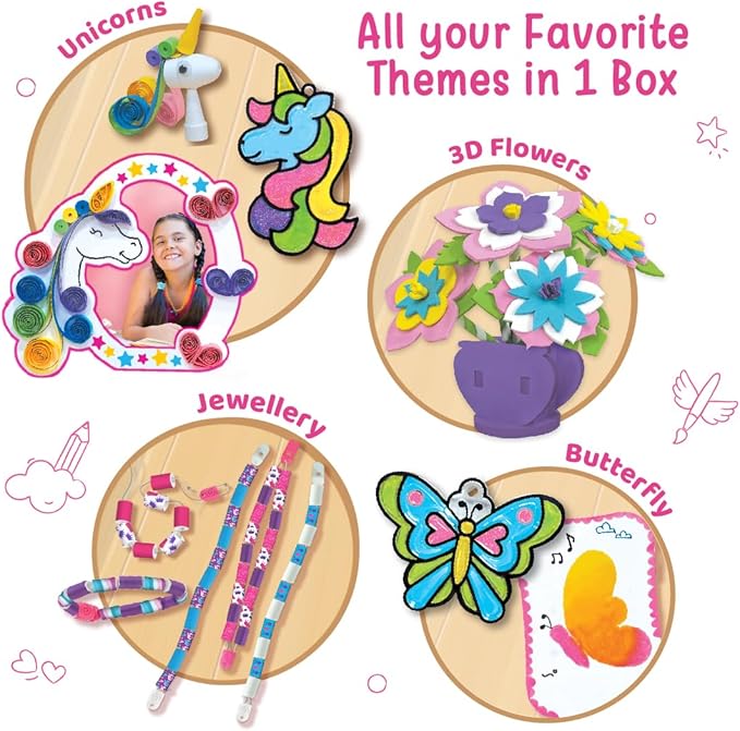 Imagimake Fabulous Craft Kit | Creative Toy and DIY Set for Kids | Arts and Crafts for Kids | Craft Kits for Kids | Gifts for 5 6 7 8 9 10 11 12 Years Old Kids