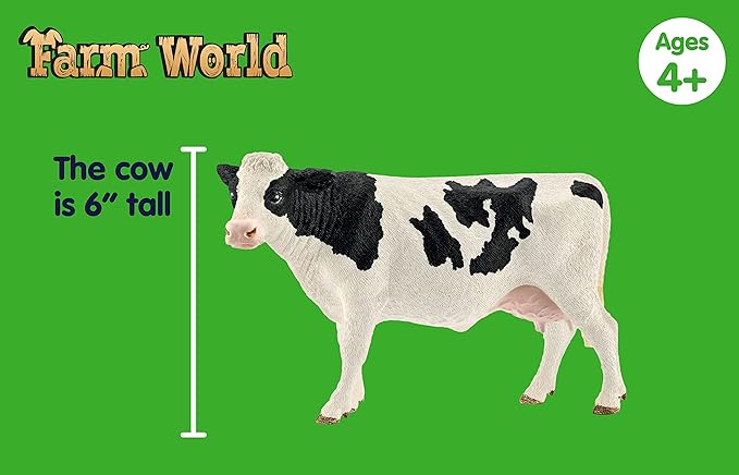 Schleich Farm World - Starter Set, Includes 4 x Collectible Toy Farm Animals, Cow, Sheep, Donkey Foal and Rooster Farm Animal Toys for Kids Ages 3+
